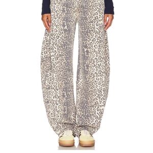 Revolve Lioness Horseshoe Jeans in Leopard Fade
